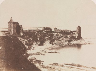 Hrad St. Andrews, z jihovýchodu od David Octavius Hill