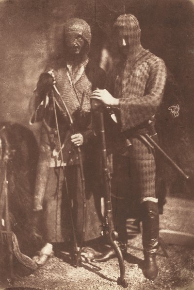 Afghánská nebo Čerkesská zbroj od David Octavius Hill and Robert Adamson