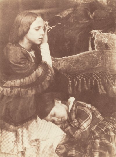 Tři spáči: Sophia Finlay, Harriet Farnie a Brownie od David Octavius Hill and Robert Adamson