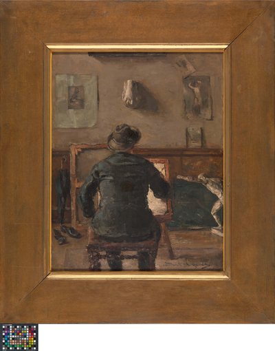 Umělec ve svém ateliéru od David Oyens