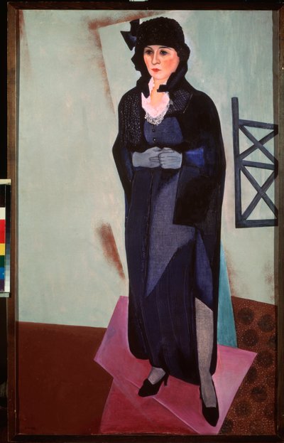 Portrét umělcovy manželky. Obraz David Petrovič Sterenberg (1881-1948), olej na plátně od David Petrovich Sterenberg