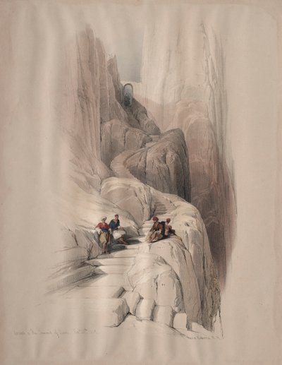 Výstup na vrchol Sinaj, 1839. od David Roberts