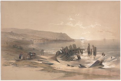 Kaifáš se dívá směrem k hoře Karmel, 1839. od David Roberts
