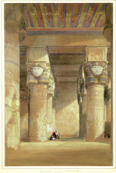 Dendera starověký Tentyris od David Roberts