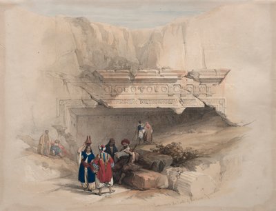Vchod do hrobek králů, Jeruzalém, 1839. od David Roberts