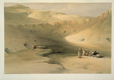Vstup do Údolí králů, Egypt od David Roberts
