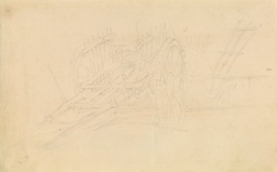 Farmářský vozík v Dol, 1843 od David Roberts