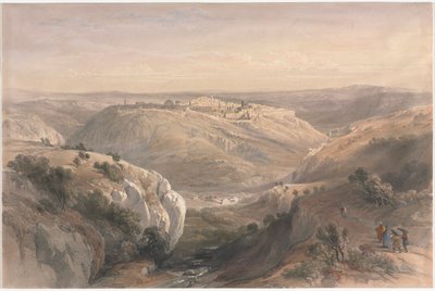 Jeruzalém z jihu od David Roberts