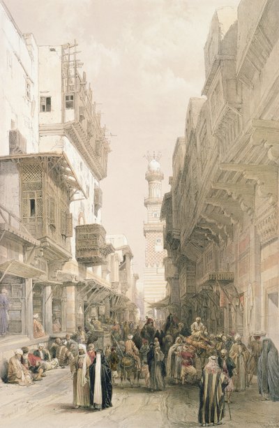 Mešita El Mooristan, Káhira, z Egypta a Núbie, sv.3 od David Roberts