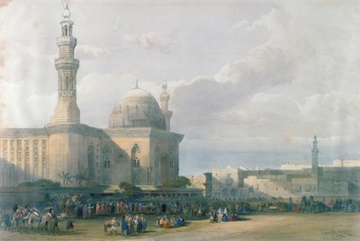 Mešita sultána Hasana z Velkého náměstí Rumeyleh, Káhira, z Egypta a Núbie, sv.3 od David Roberts