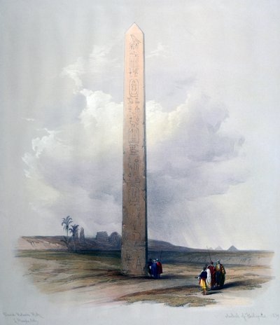 Obelisk z Heliopole, 1839. od David Roberts