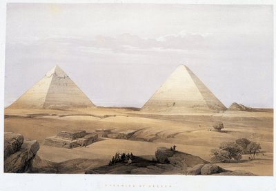 Pyramidy Geezeh - ve „Svaté zemi“, Londýn 1849 od David Roberts