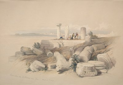 Ruiny zvané Om El Hamed poblíž Tyru, 1839. od David Roberts