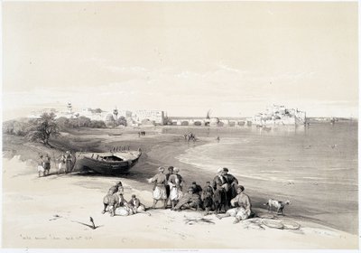 Sidon (Said), kresba vytvořená 28. 4. 1839 v „“Svaté zemi“, Londýn 1849 od David Roberts