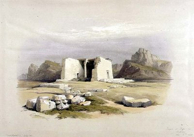 Chrám v Taffah v Núbii, z "Egypt a Núbie", Vol.1 (litho) od David Roberts