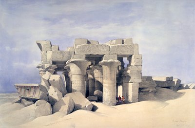 Chrám Sobek a Haroeris v Kom Ombo, 19. století od David Roberts