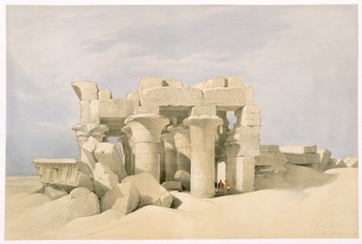 Chrám Sobek a Horuss v Kom Ombo, Egypt, 19. století od David Roberts