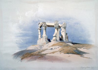 Chrám Wadyho Kardassyho, Núbie, 19. století od David Roberts