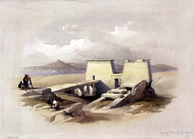 Chrám Wady Sabona, Núbie, z "Egypt a Núbie", Vol.1 (litho) od David Roberts