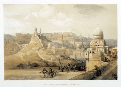 Citadela v Káhiře, Palác Mehemeta Aliho ve „Svaté zemi“, Londýn 1849. od David Roberts