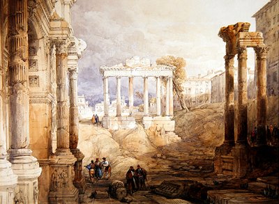 Fórum, Řím od David Roberts