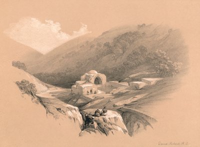 Fontána Job, 1855 od David Roberts