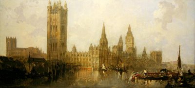 The Houses of Parliament (olej na plátně) od David Roberts