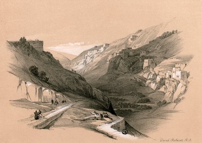 Dolní tůň Siloam, 1855. od David Roberts