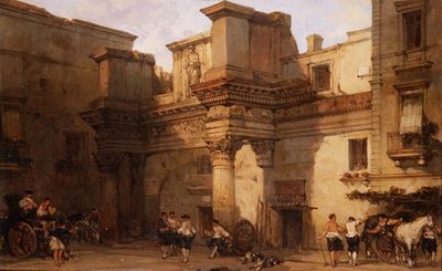 Palác Minerva, Řím od David Roberts