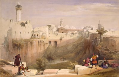 Jezero Bethesda, Jeruzalém od David Roberts