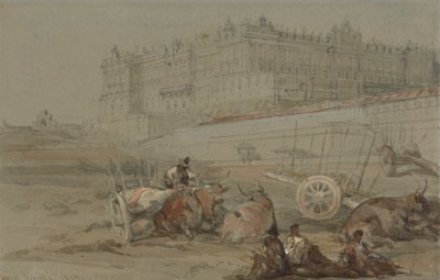 Královský palác, Madrid, 1832 od David Roberts