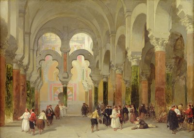 Svatyně Koránu, mešita v Córdobě, 1849 od David Roberts