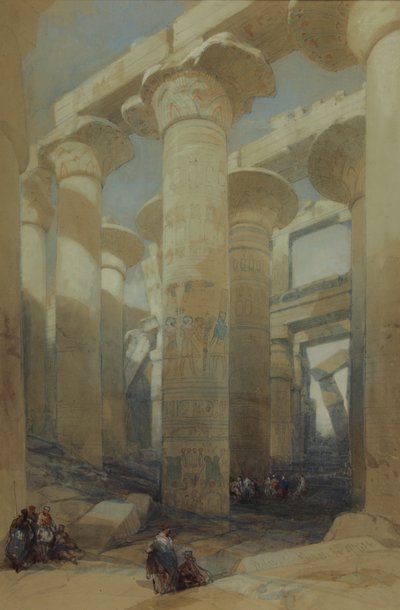 Chrám, Karnak od David Roberts