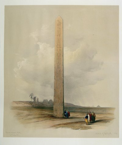 Obelisk v Heliopoli od David Roberts