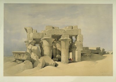 Chrám v Kom Ombo od David Roberts