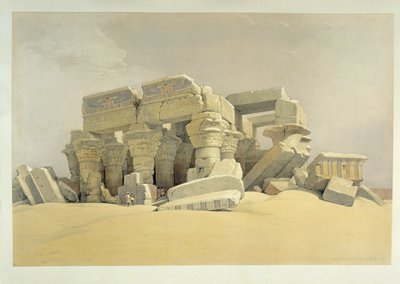 Chrám v Kom Ombo od David Roberts