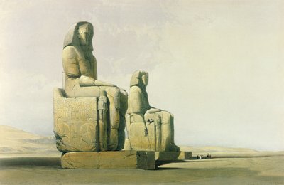 Théby, 4. prosince 1838, deska 12 ze svazku I „Egypt a Nubie“, vyryl Louis Haghe (1806-85) pub. 1846 (viz také 87428) od David Roberts