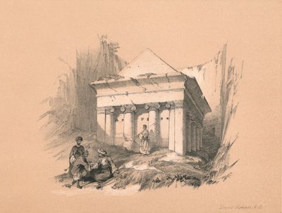 Hrob Zachariáše, 1855 od David Roberts
