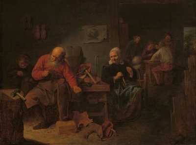 Interiér ševcovny od David Ryckaert (III)