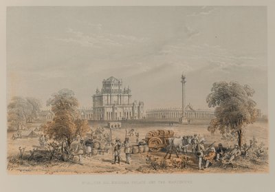 Palác Dil Khoosha a Martiniere od David Scott Lieutenant Colonel (after) Dodgson