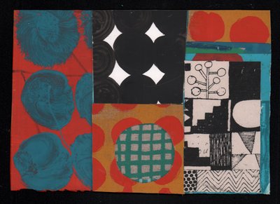 Atomic Constellation, 2023 (malba a koláž) od David Shillinglaw
