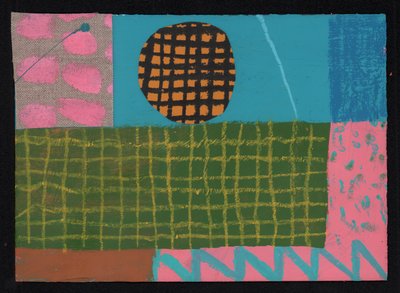 Sky Line Lawn, 2023 (malba a koláž) od David Shillinglaw