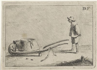 Muž na kolečku od David Teniers (II)