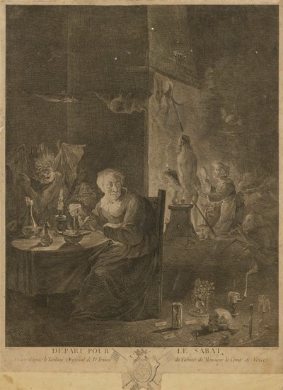 Odjezd do Sabatu od David Teniers