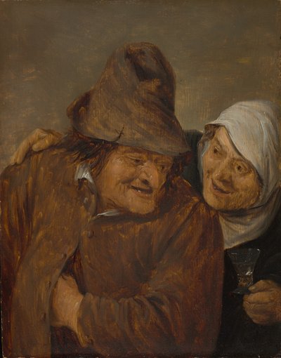 Dva sedláci se sklenkou vína, c. 1645. od David Teniers II