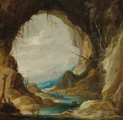 Pohled z jeskyně, počátek 30. let 17. století. od David Teniers II