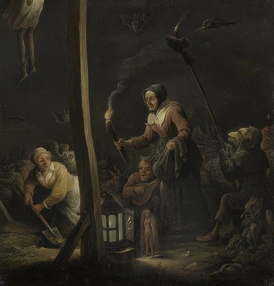 Čarodějnická scéna od David Teniers the Elder