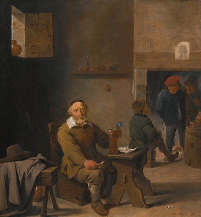 Sedláci v hostinci od David Teniers the Younger