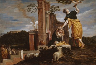 Abrahamova oběť Izáka od David Teniers the Younger