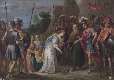 Armida před Godfreyem z Bouillonu, 16281630 od David Teniers the Younger